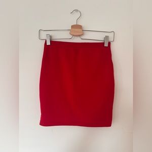 Red Mini Skirt (Women's XS)